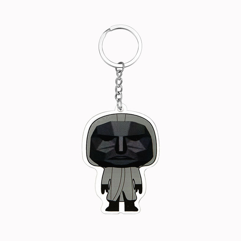 Triangle Square Keychain