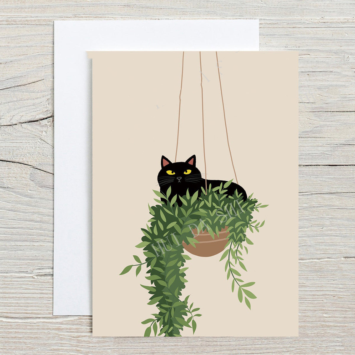 Cat Monstera Plant Wall Art
