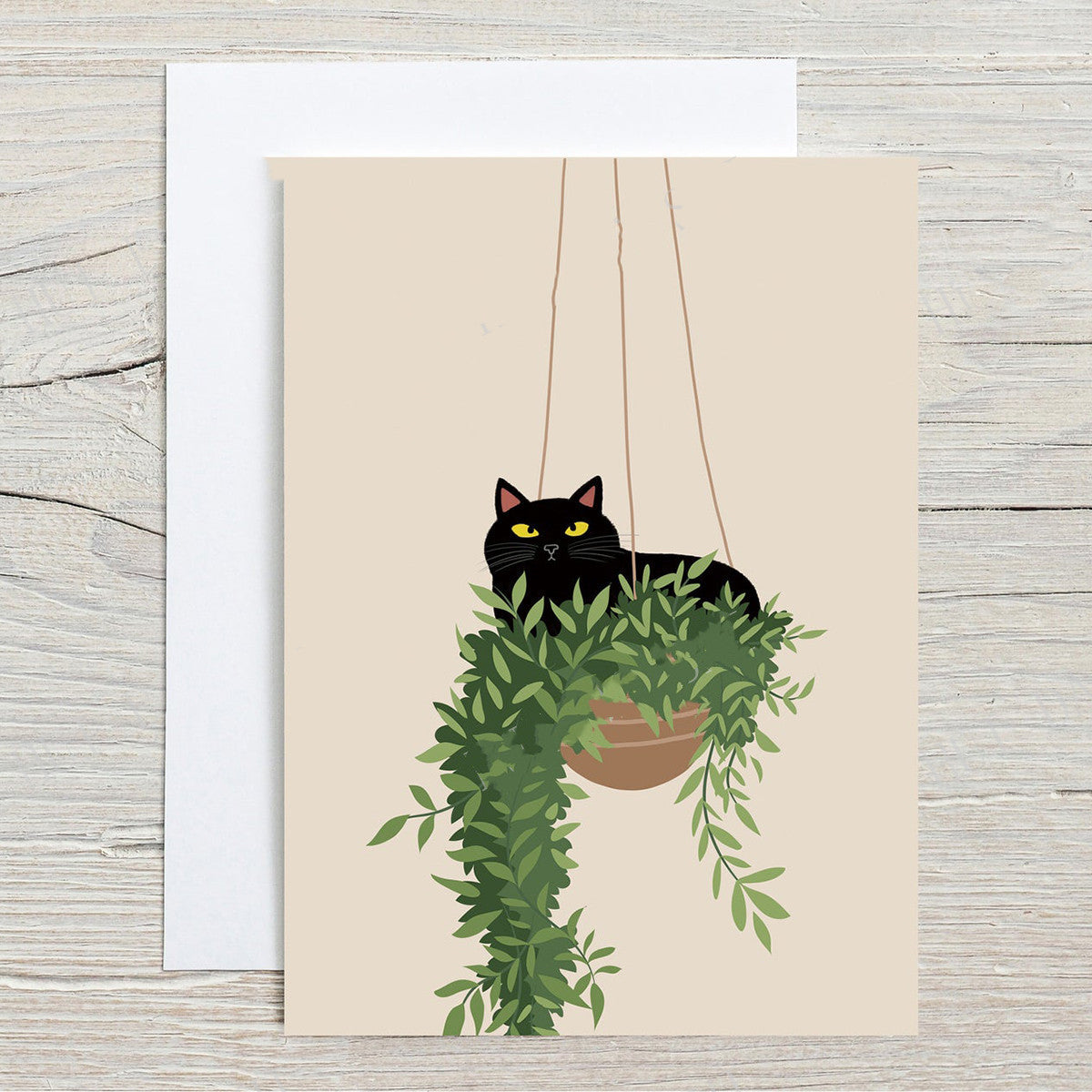 Cat Monstera Plant Wall Art
