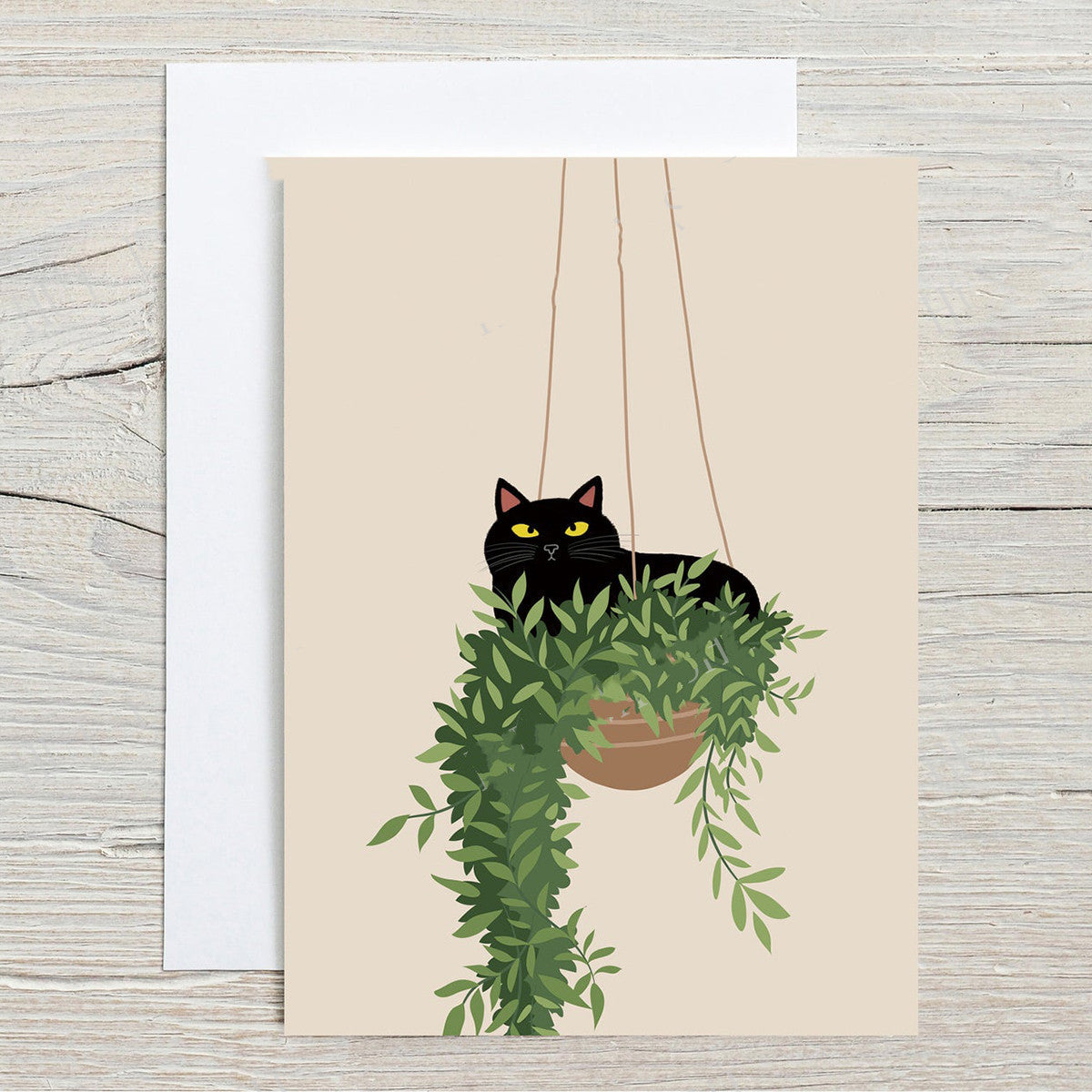 Cat Monstera Plant Wall Art