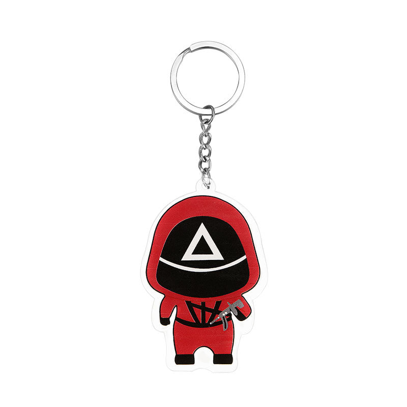Triangle Square Keychain