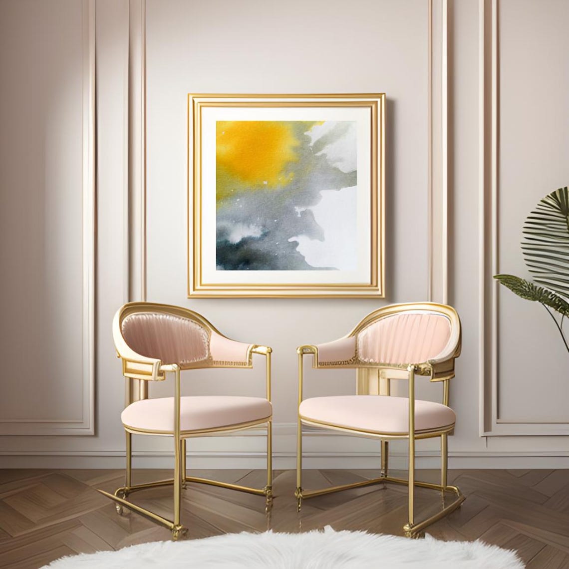 Pink Beige Luxury Wall Art – Elegant Printable Decor for Home & Office