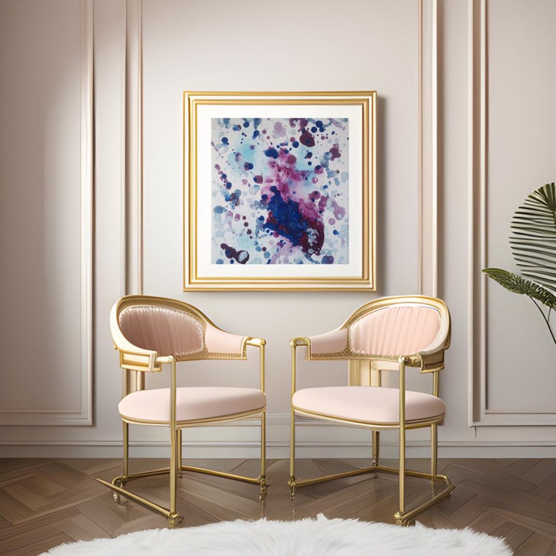 Pink Beige Luxury Wall Art – Elegant Printable Decor for Home & Office