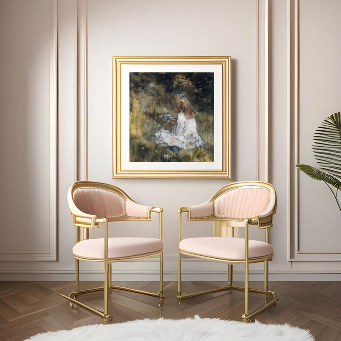 Pink Beige Luxury Wall Art – Elegant Printable Decor for Home & Office