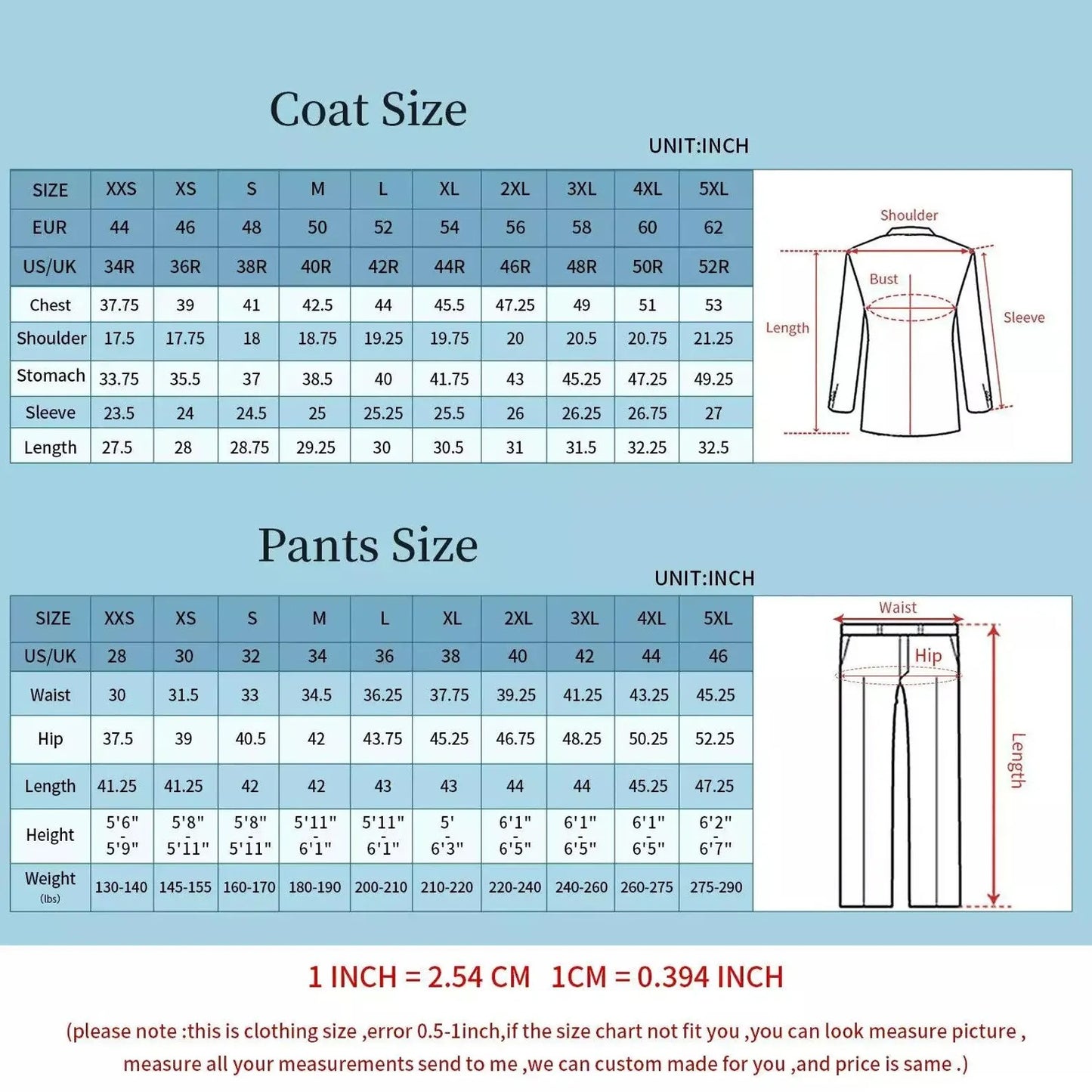 Men’s 2 Piece Tuxedo Suit with Tailcoat Jacket and Trousers – Formal Dinner, Prom & Wedding Attire