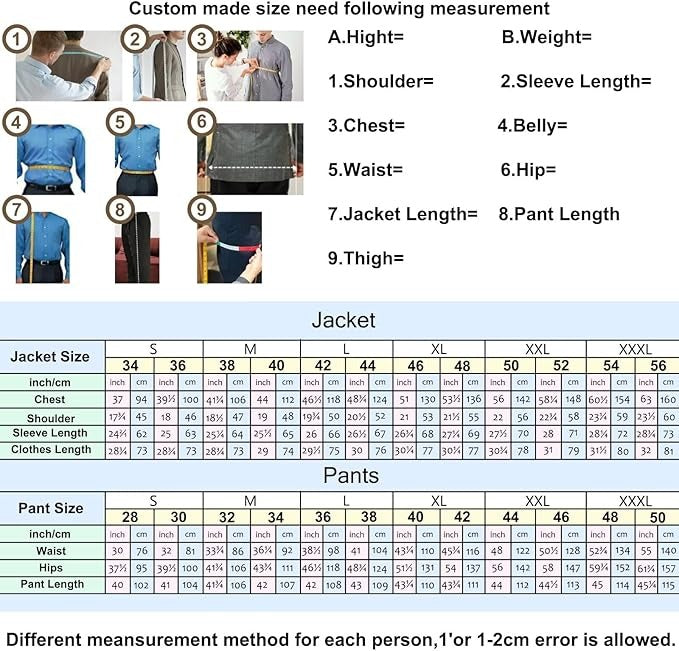 Men’s Fashion Suit – Classic Notch Lapel Blazer & Matching Trousers | Formal Business & Wedding Attire