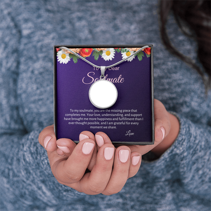 Soulmate Custom Photo Circle Necklace 