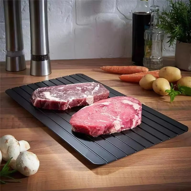Fast Defrosting Tray Planche Decongelation Thaw Frozen Food Meat Fruit Quick Defrosting Plate Board Defrost Tray Kitchen Gadgets