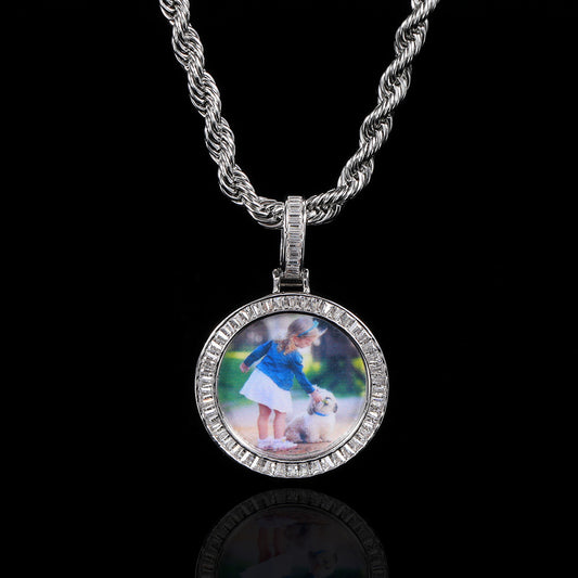 Hip-Hop Accessories Custom Memory Photo Necklace