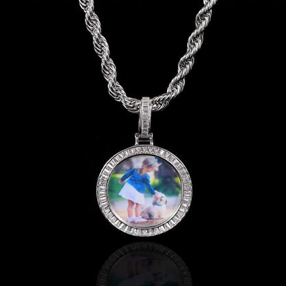 Hip-Hop Accessories Custom Memory Photo Necklace