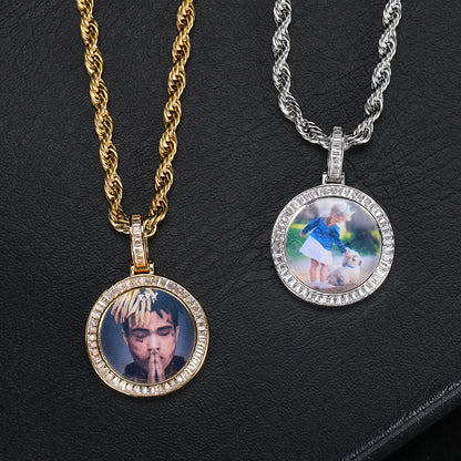 Hip-Hop Accessories Custom Memory Photo Necklace