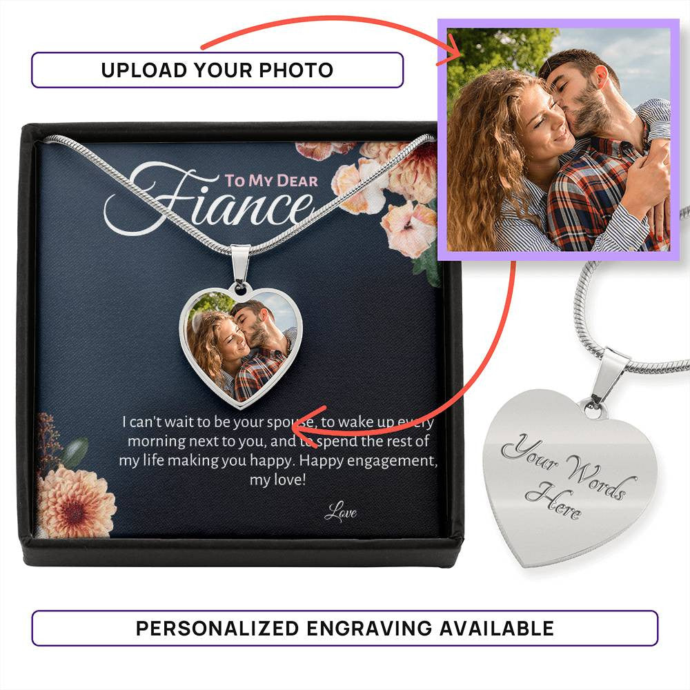 Fiance Heart Necklace