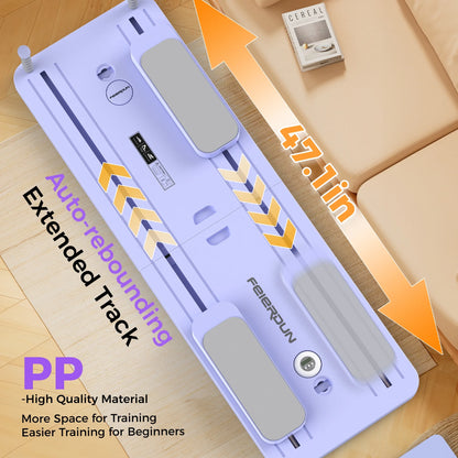 Ultimate 5-in-1 Folding Pilates Board - Portable Reformer Set for Women, 300 LBS Capacity in Stylish Purple