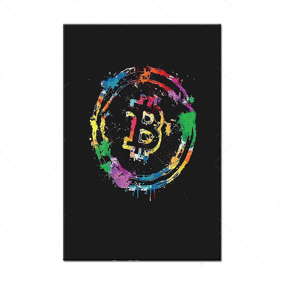 Cryptocurrency Art Poster Wall Decor