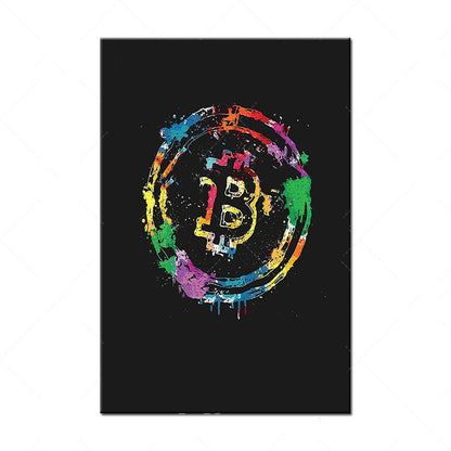 Cryptocurrency Art Poster Wall Decor