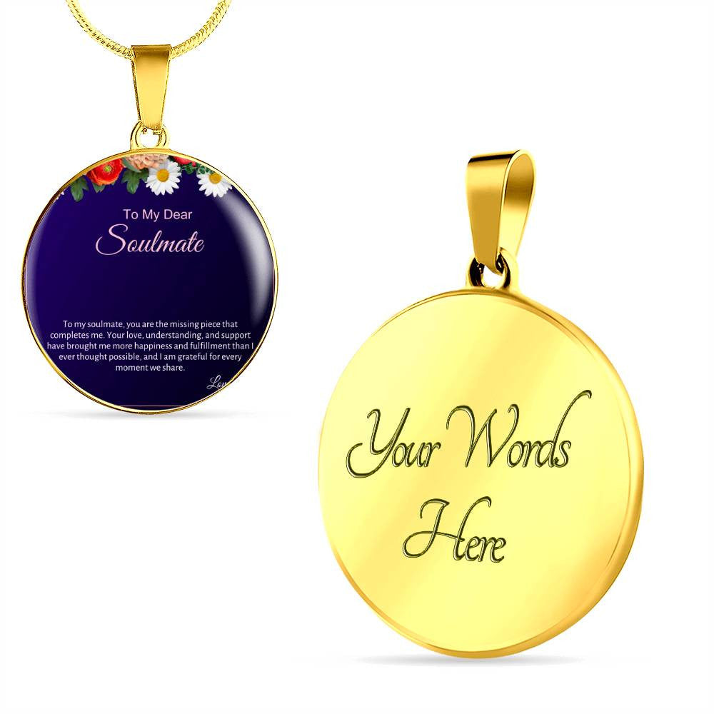 Soulmate Custom Photo Circle Necklace 