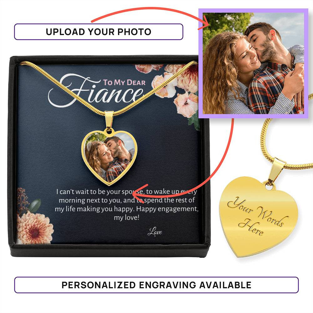 Fiance Heart Necklace