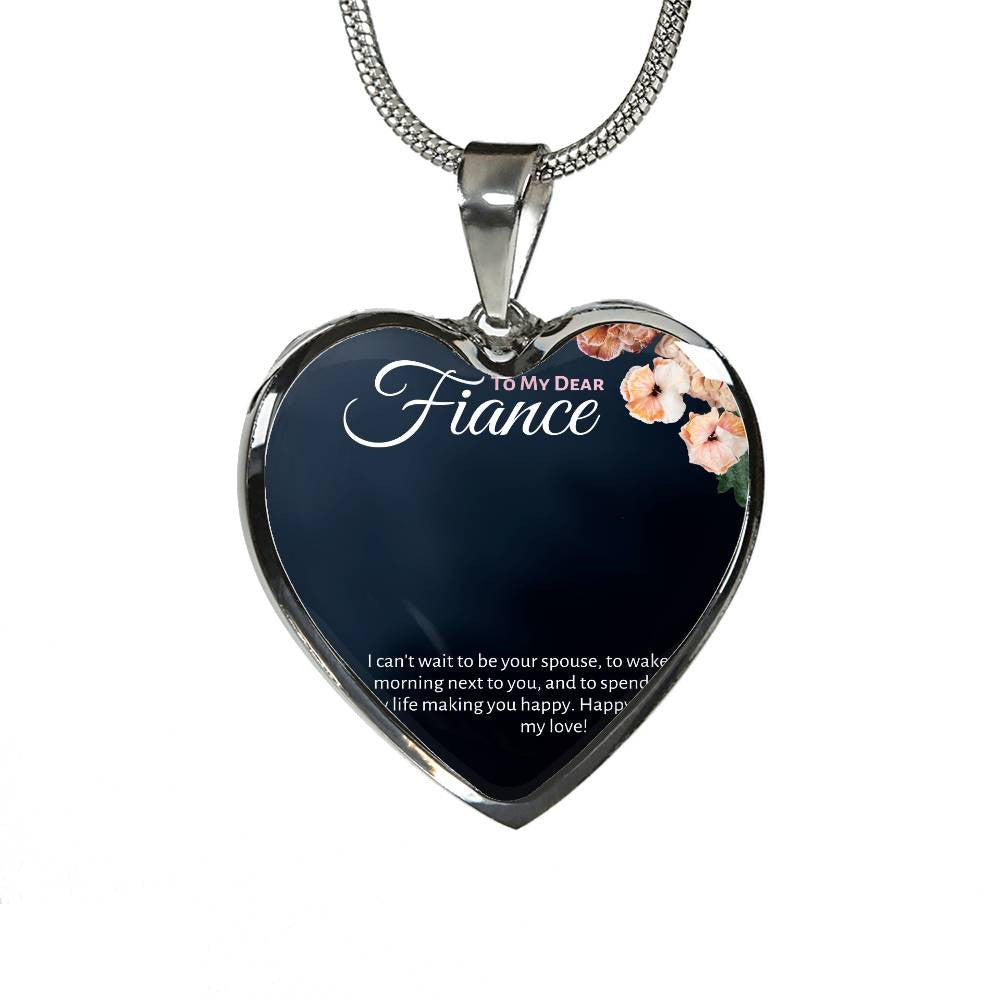 Fiance Heart Necklace