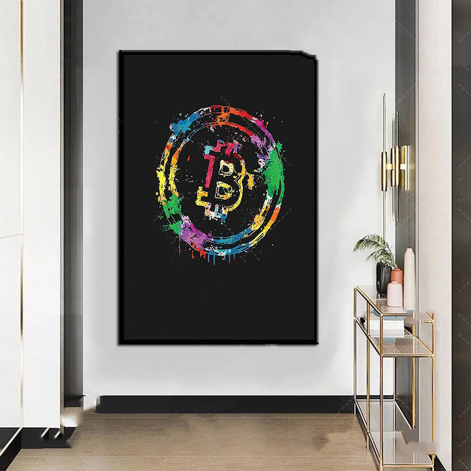 Cryptocurrency Art Poster Wall Decor