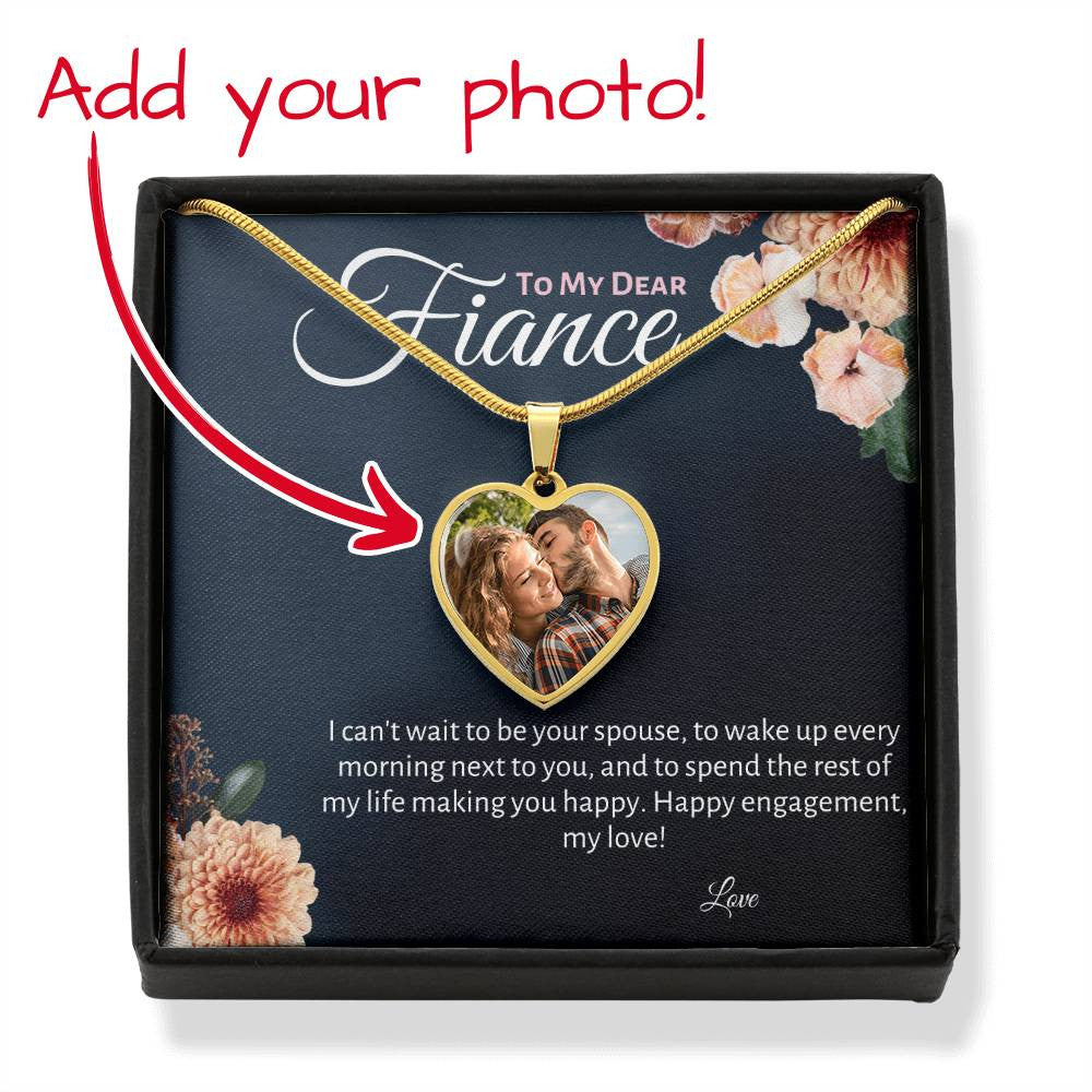 Fiance Heart Necklace