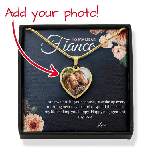 Fiance Heart Necklace