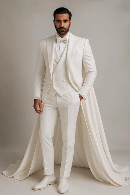 Luxury Tuxedo Suit – Royal Wedding Groom Outfit, Elegant Formalwear for Men