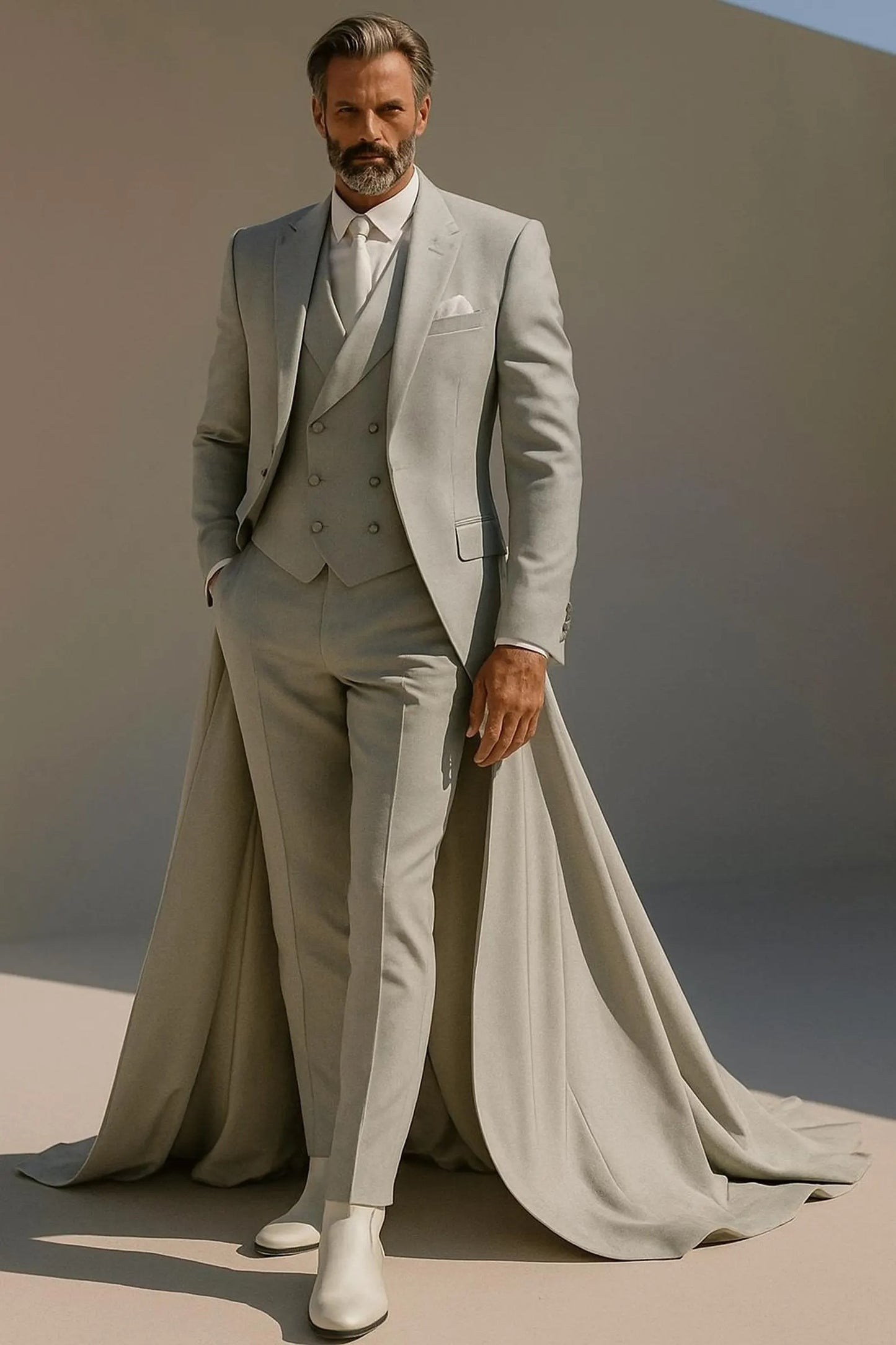 Luxury Tuxedo Suit – Royal Wedding Groom Outfit, Elegant Formalwear for Men