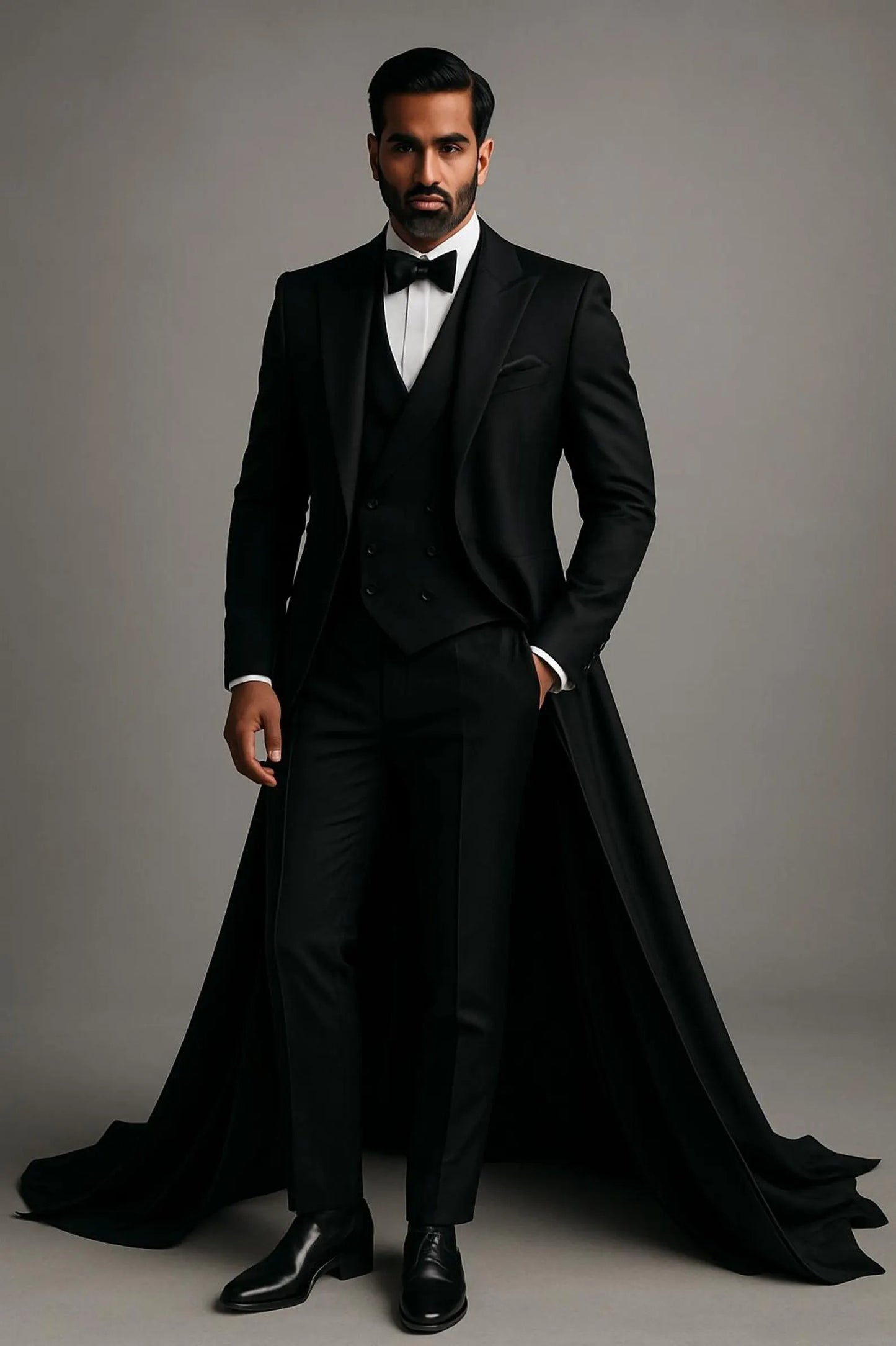 Luxury Tuxedo Suit – Royal Wedding Groom Outfit, Elegant Formalwear for Men