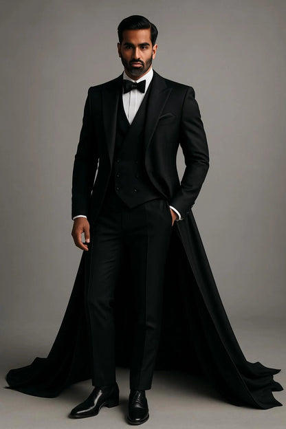 Luxury Tuxedo Suit – Royal Wedding Groom Outfit, Elegant Formalwear for Men