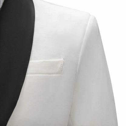 Fashion Style Men's Long Train Jacket Pant Set – 2-Piece Single Breasted Church Tail Suit for Formal Events