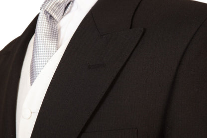 Men’s Wool Tailcoat Morning Suit – Classic Herringbone Formal Wedding & Royal Ascot Jacket
