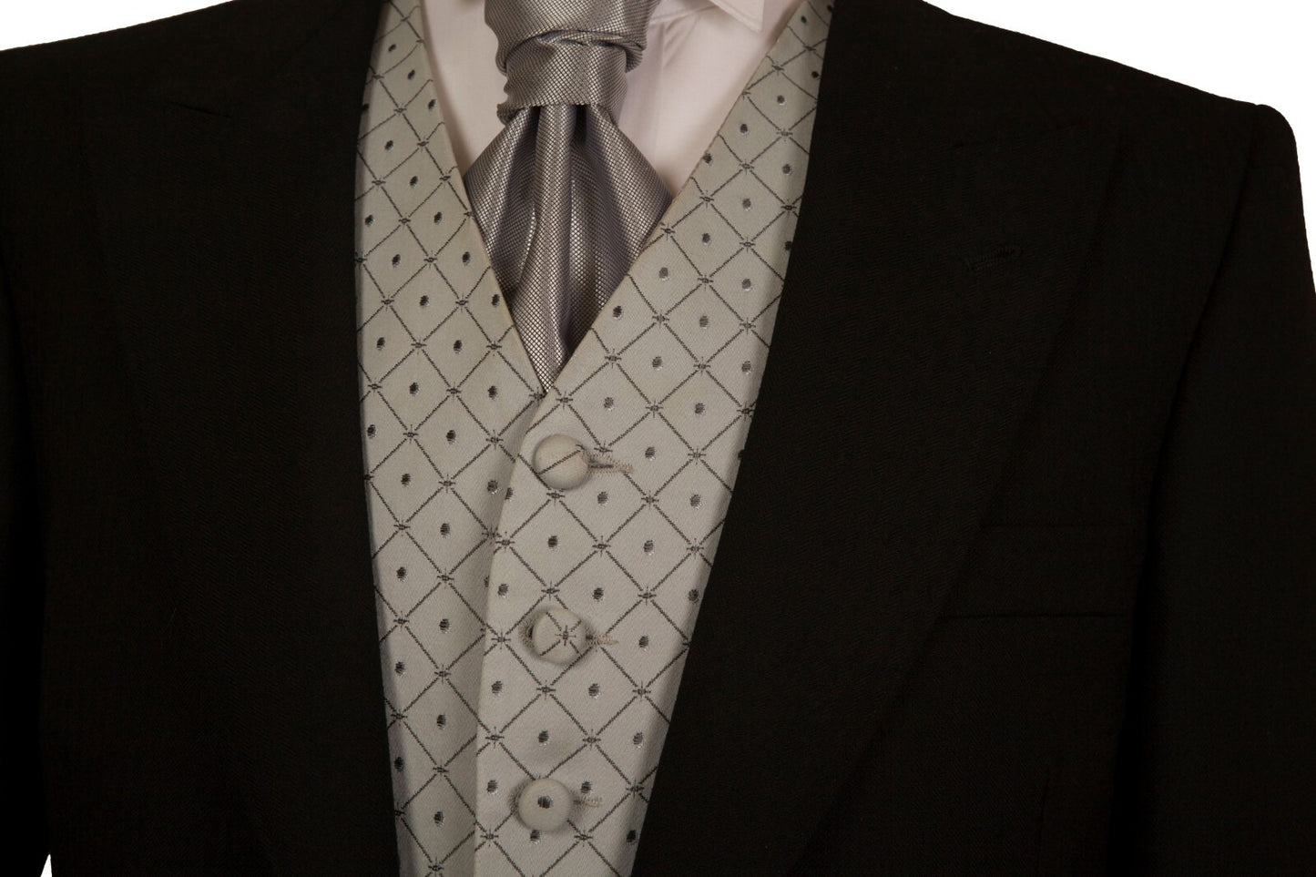 Men’s Wool Tailcoat Morning Suit – Classic Herringbone Formal Wedding & Royal Ascot Jacket