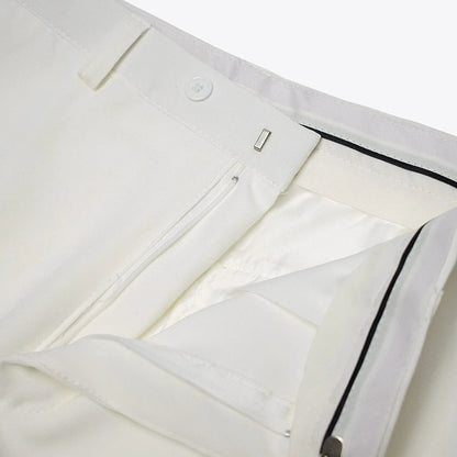 Fashion Style Men's Long Train Jacket Pant Set – 2-Piece Single Breasted Church Tail Suit for Formal Events