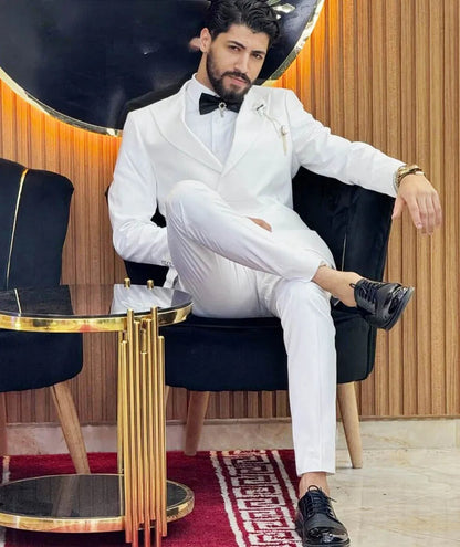 Men's Formal Suit with Cape – Elegant Tuxedo for Wedding, Prom, and Dinner Party