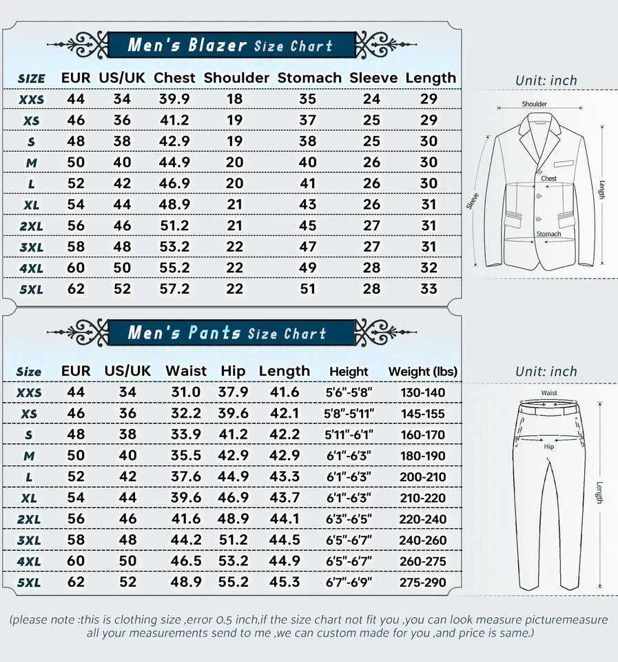 Halloween Vampire Costume for Men – 2-Piece Festival Cosplay Suit, Regular Fit