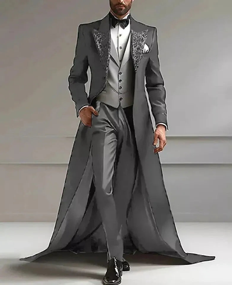 Men's 2-Piece Slim Fit Suit – Jacket & Pants Set for Wedding & Formal Events
